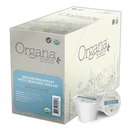 Organa Tea English Breakfast, Single Serve Cup, PK96 PK SNON5802